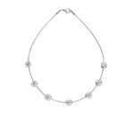Seven circle ornament necklace