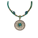 Bohemian-style medallion necklace