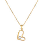 Gold Heart Locket Necklace| Elegant Pendant | Market12