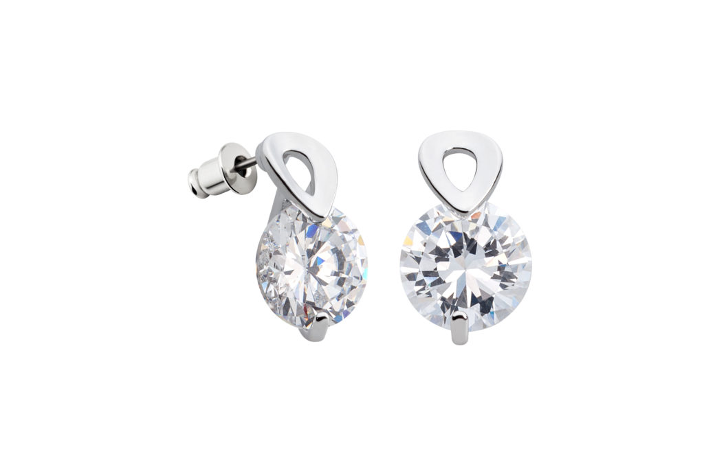 Cubic zirconia studs