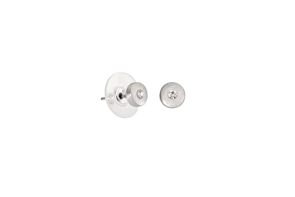 Silver Rose Petal Earrings