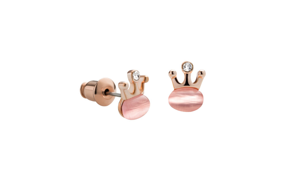 Crown-Shaped Stud Earrings