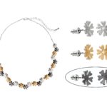 Starburst Set with charcoal earrings