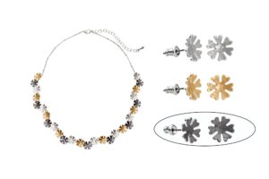 Starburst Set with charcoal earrings